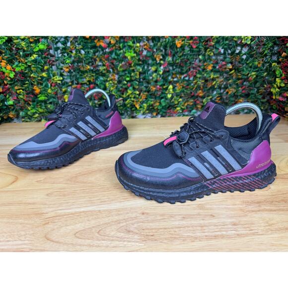 Adidas Ultraboost Cold Ready‎ DNA Running Shoes Water Repellent Black Womens 5 - Picture 3 of 10